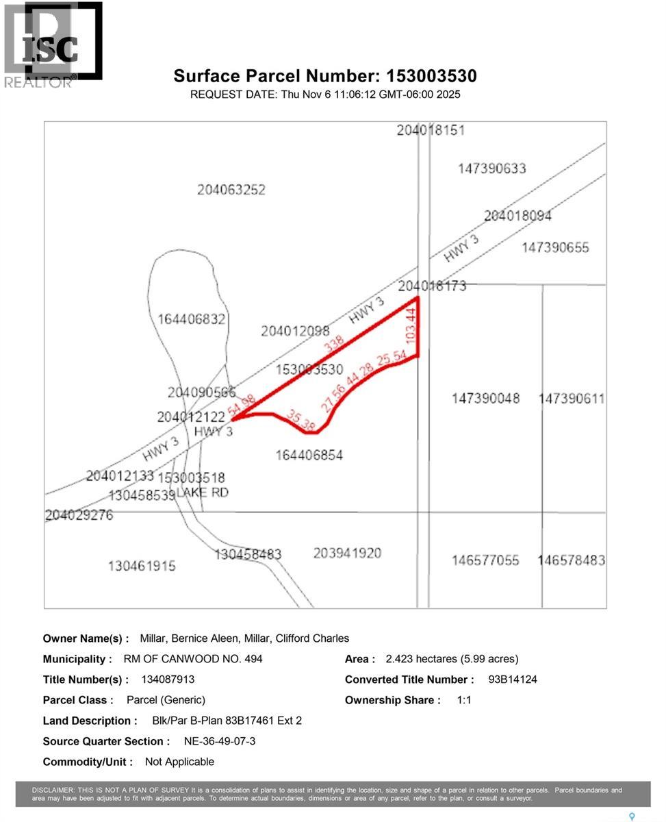 Millar Land, Canwood Rm No. 494, Saskatchewan  S0J 1X0 - Photo 3 - SK023596