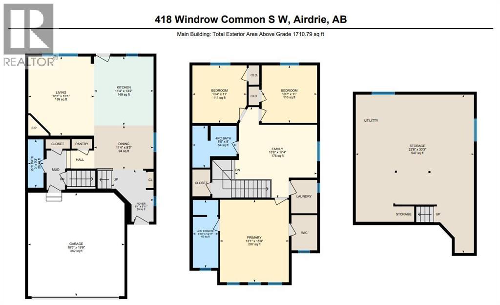 418 Windrow Common Sw, Airdrie, Alberta  T4B 4K2 - Photo 42 - A2257628