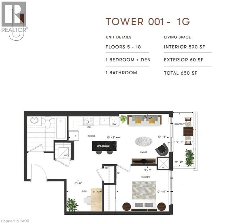 5 Wellington Street S Unit# 1108, Kitchener, Ontario N2G 0E3 - Photo 2 - 40786009