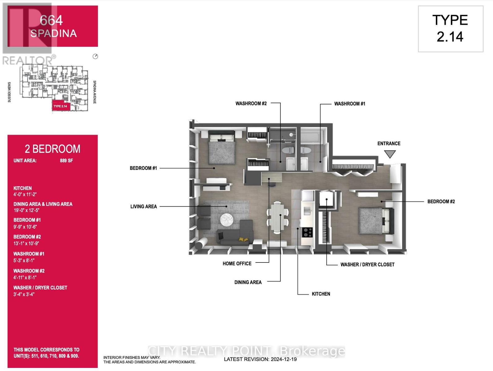 511 - 664 SPADINA AVENUE, Toronto, Ontario