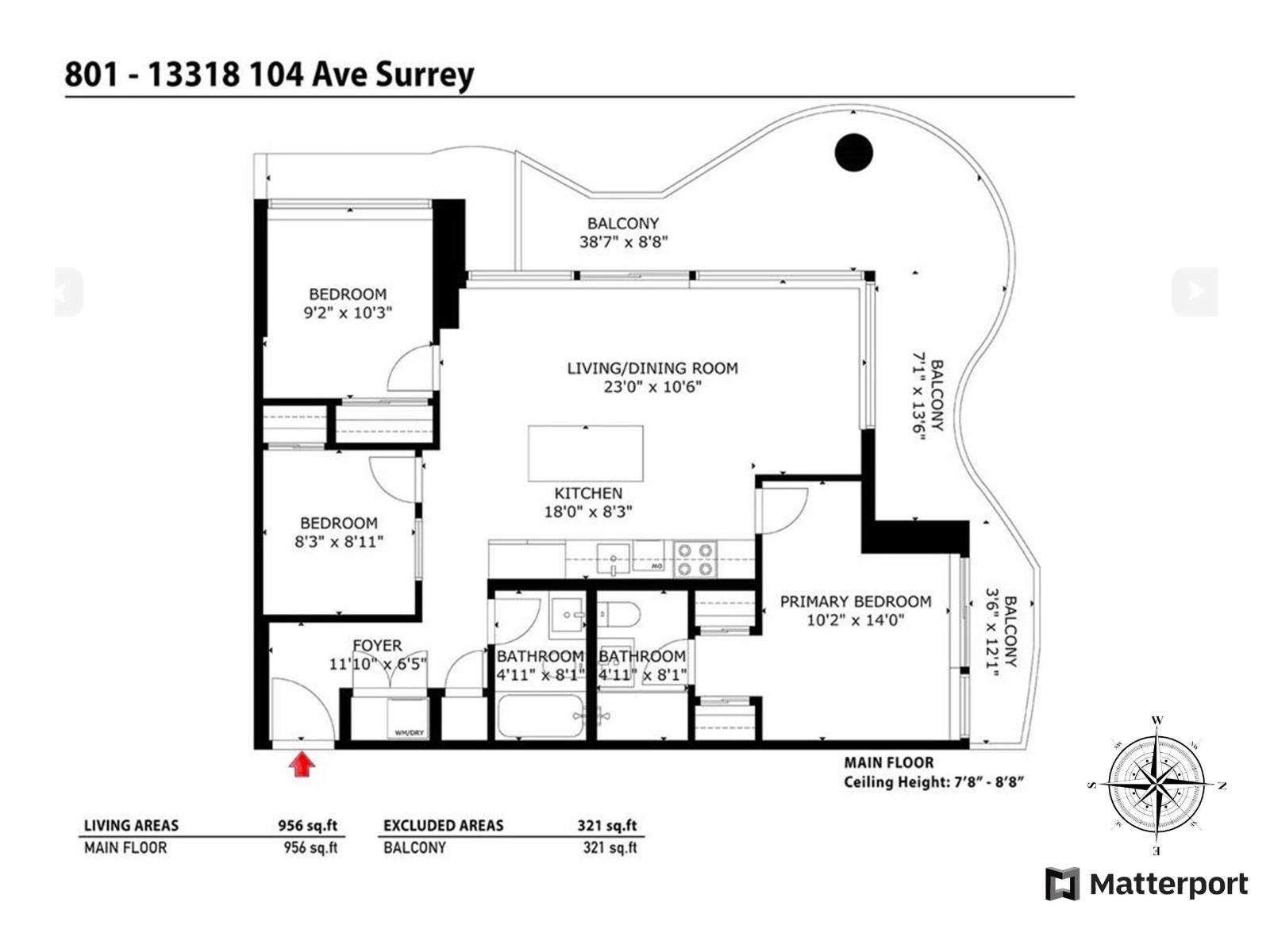 801 13318 104 Avenue, Surrey, British Columbia V3T 0R2 - Photo 5 - R3066421