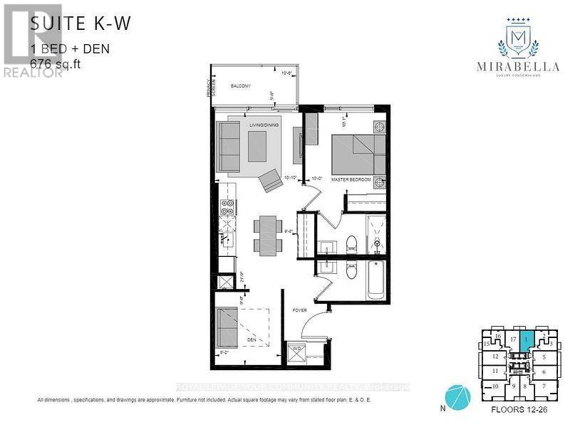 2301 - 1926 Lake Shore Boulevard W, Toronto, Ontario  M6S 1A1 - Photo 26 - W12536208