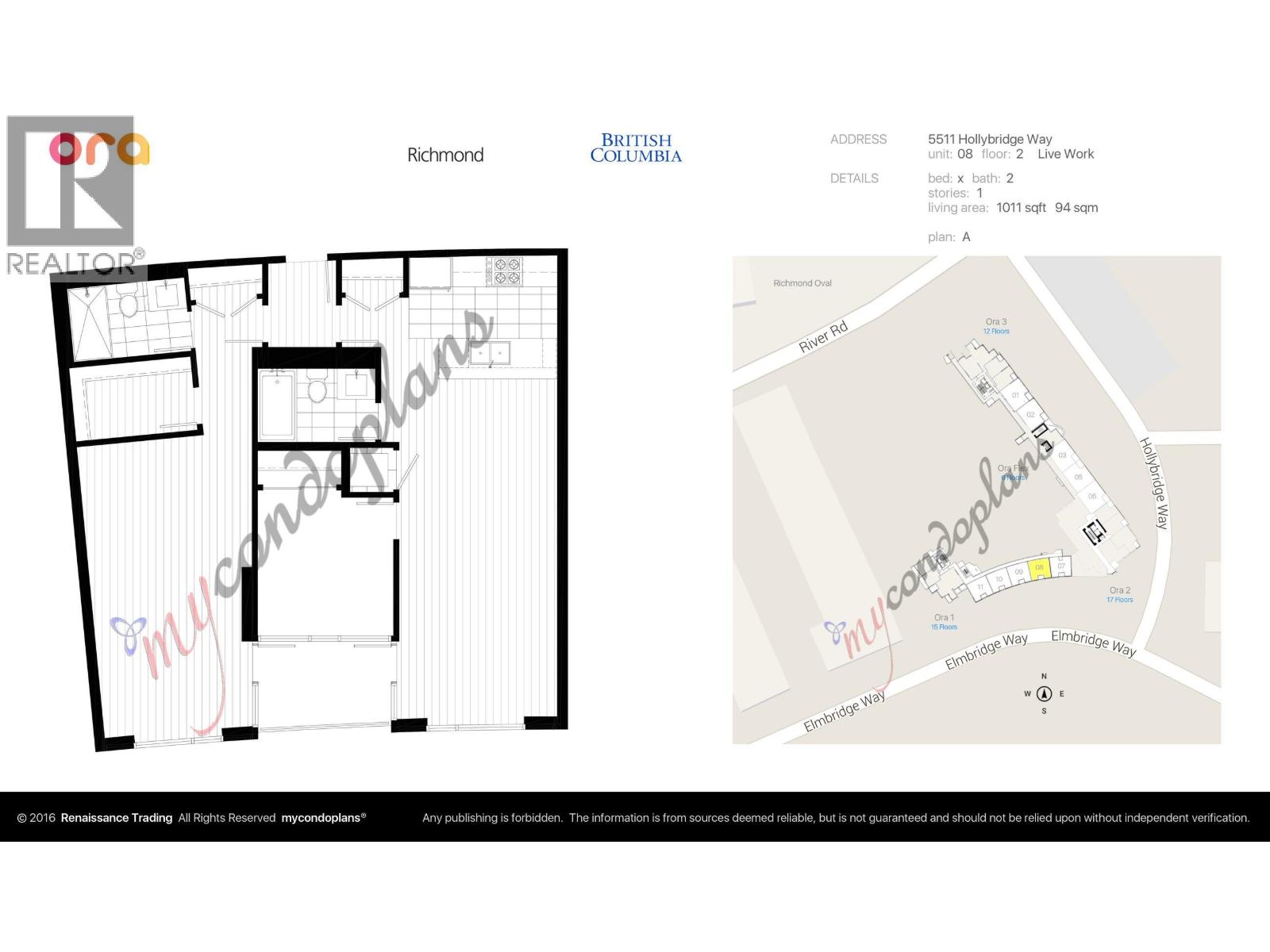 2008 5511 Hollybridge Way, Richmond, British Columbia  V7C 4N3 - Photo 13 - R3061843