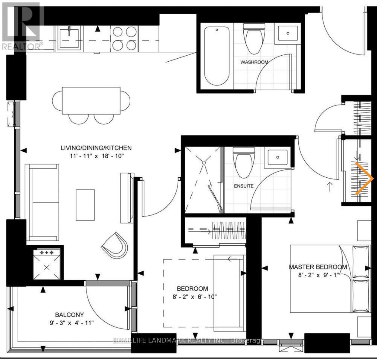 1012 - 8 Widmer Street, Toronto, Ontario  M5V 0W6 - Photo 11 - C12539712