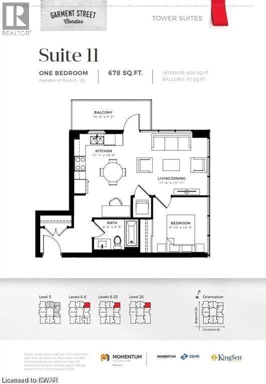 108 Garment Street S Unit# 1211, Kitchener, Ontario  N2G 0E2 - Photo 2 - 40787753