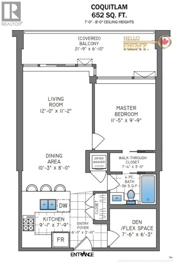 2702 2978 Glen Drive, Coquitlam, British Columbia  V3B 2P7 - Photo 6 - R3067700