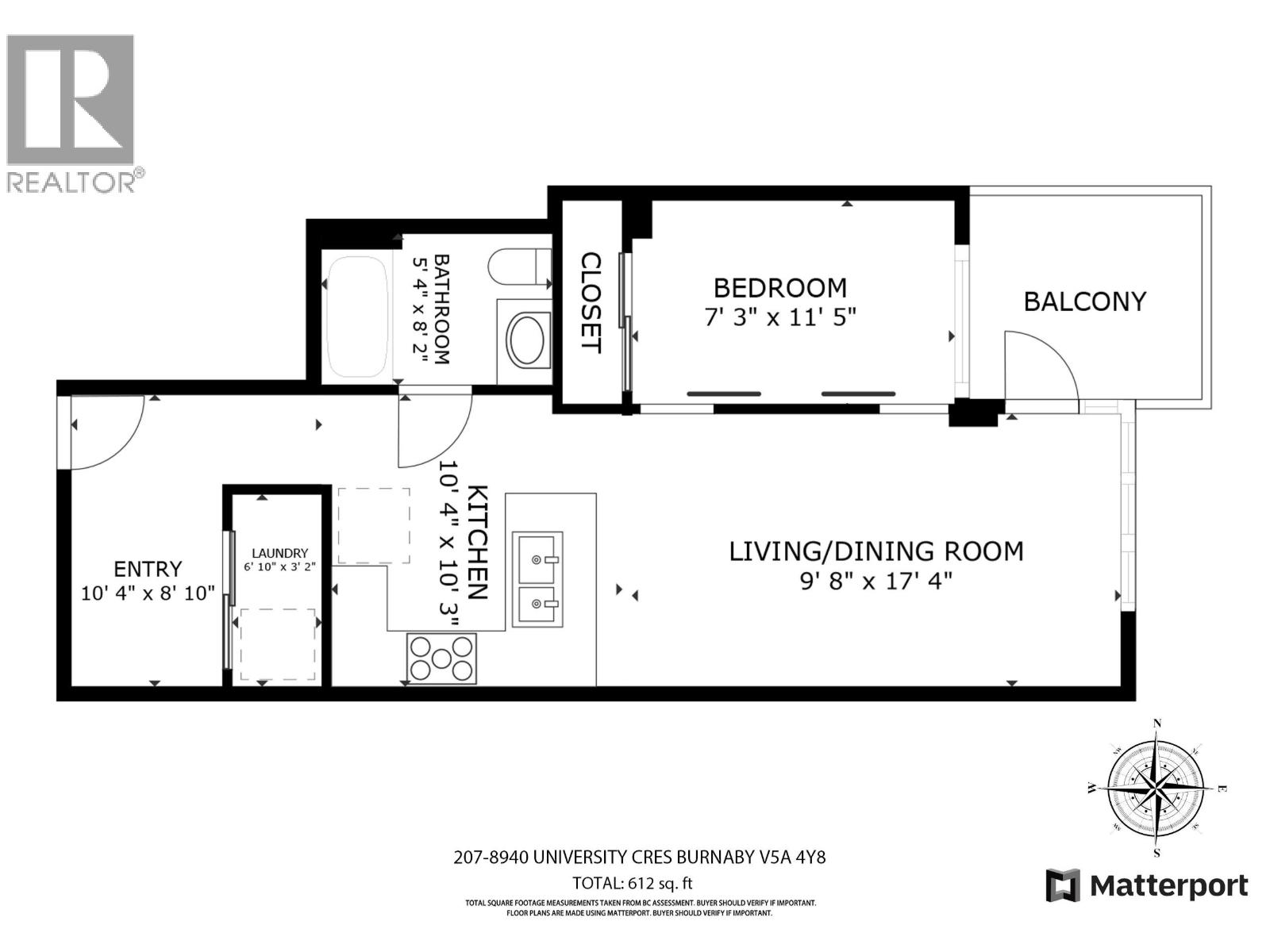 207 8940 University Crescent, Burnaby, British Columbia  V5A 4Y8 - Photo 3 - R3064907
