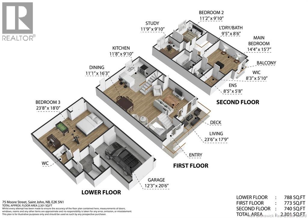 75 Moore Street, Saint John, New Brunswick  E2K 5N1 - Photo 48 - NB128784