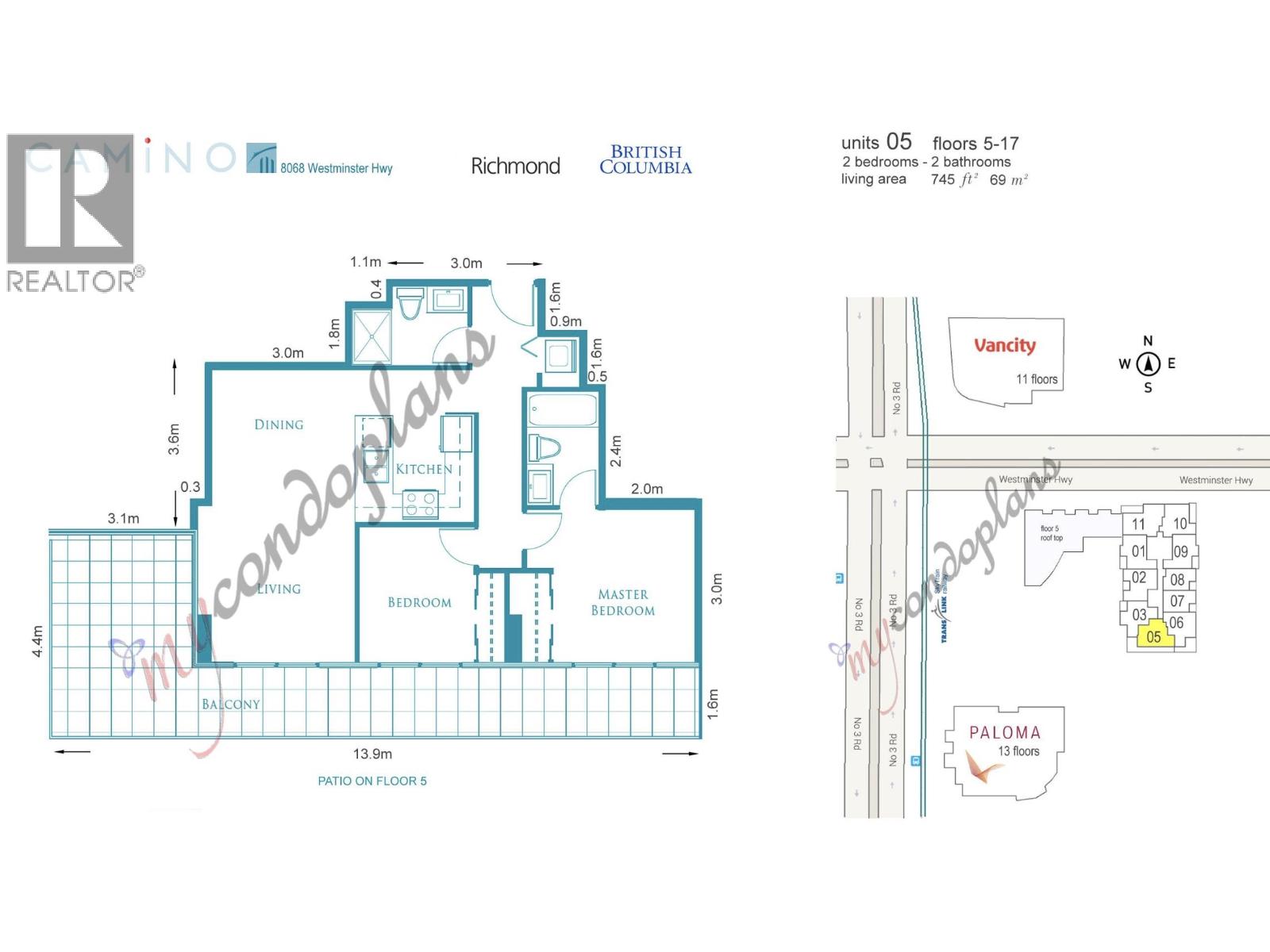 1505 8068 Westminster Highway, Richmond, British Columbia  V6X 0C6 - Photo 2 - R3067920