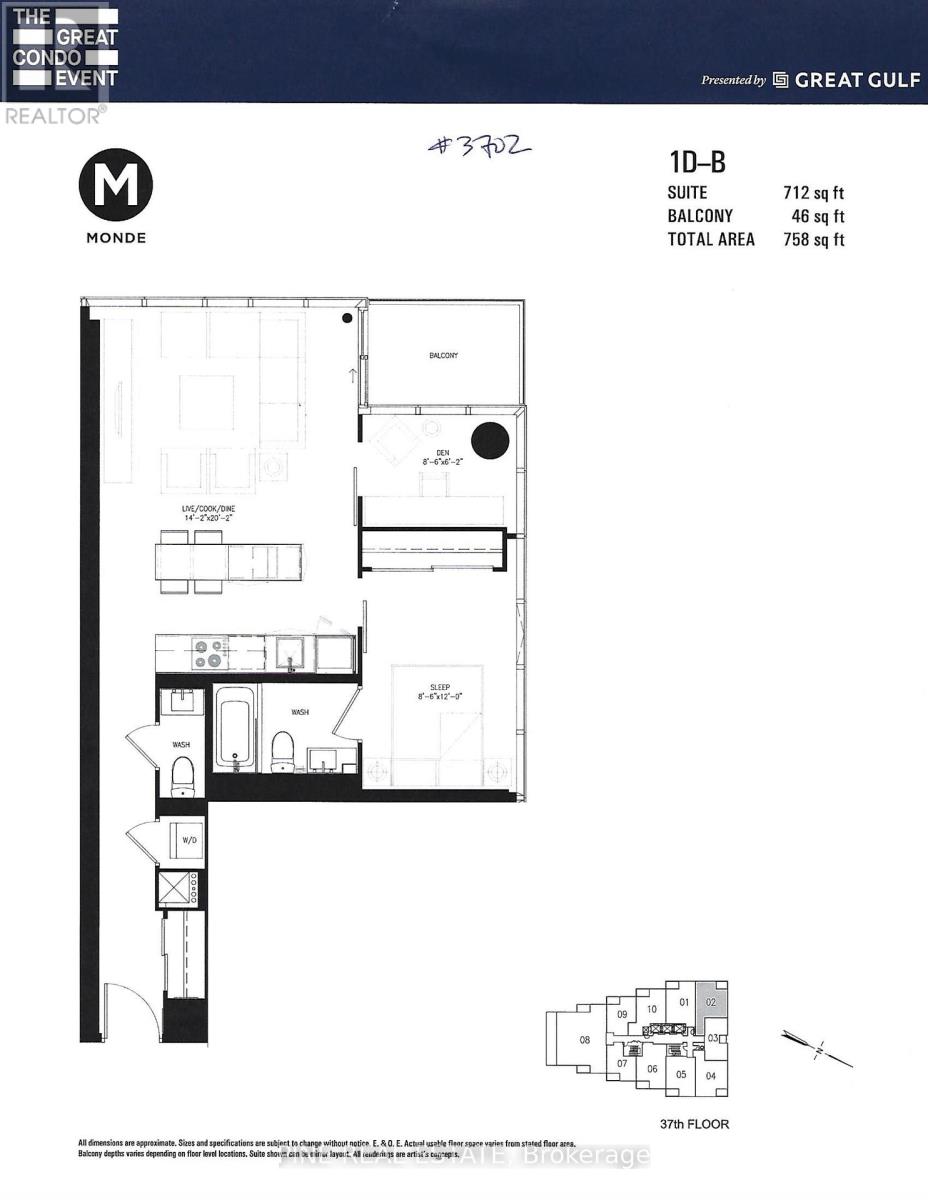 3702 - 16 Bonnycastle Street, Toronto, Ontario  M5A 0C9 - Photo 12 - C12552340