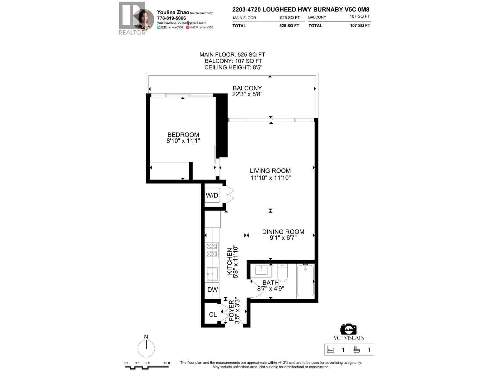 2203 4720 Lougheed Highway, Burnaby, British Columbia  V5C 0M8 - Photo 7 - R3068151