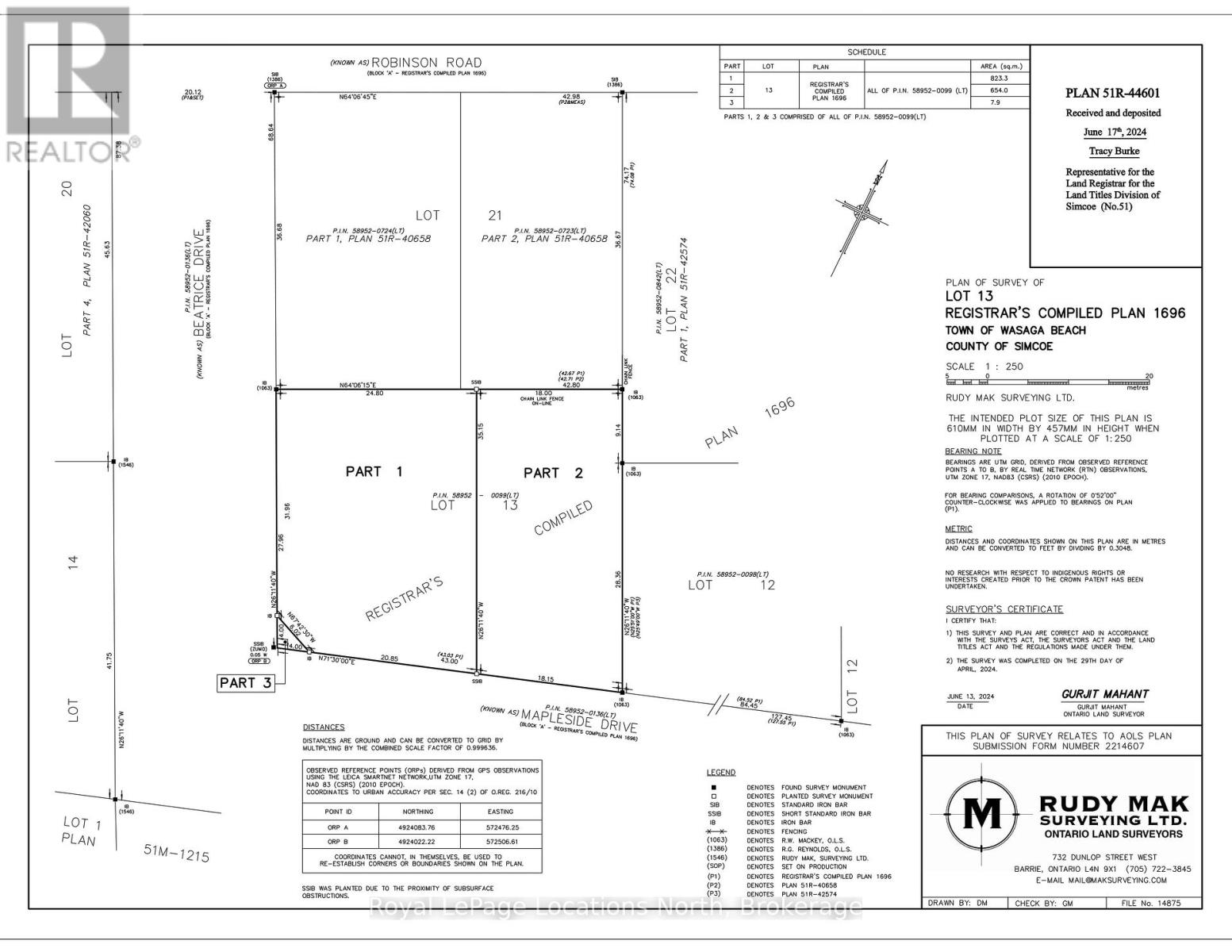13 PT 1 MAPLESIDE DRIVE, Wasaga Beach, Ontario