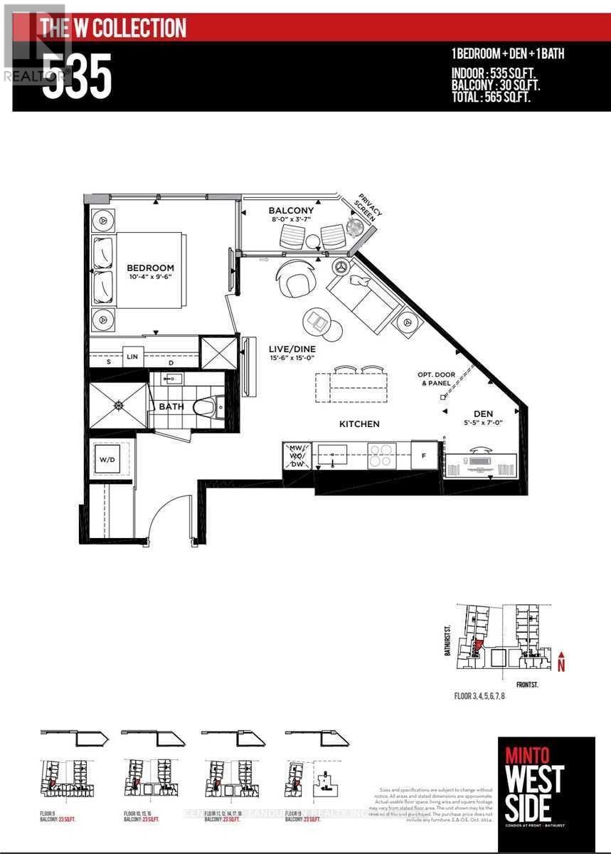 1718 - 27 Bathurst Street W, Toronto, Ontario  M5V 2P1 - Photo 4 - C12557938