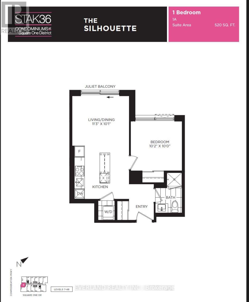 1109 - 395 Square One Drive, Mississauga, Ontario  L5B 0P6 - Photo 2 - W12557146