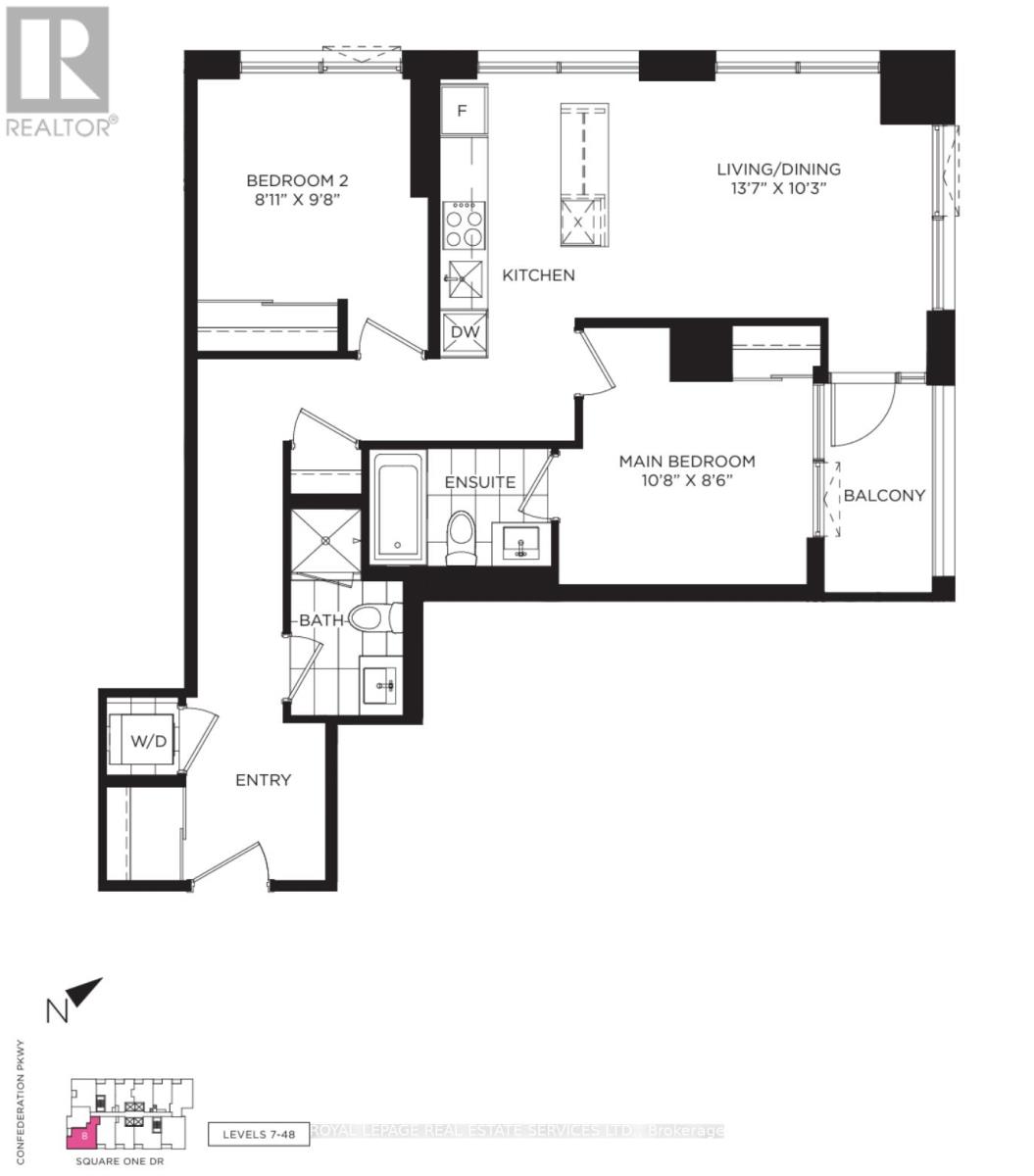 1908 - 395 Square One Drive, Mississauga, Ontario  L5B 0P6 - Photo 21 - W12559436