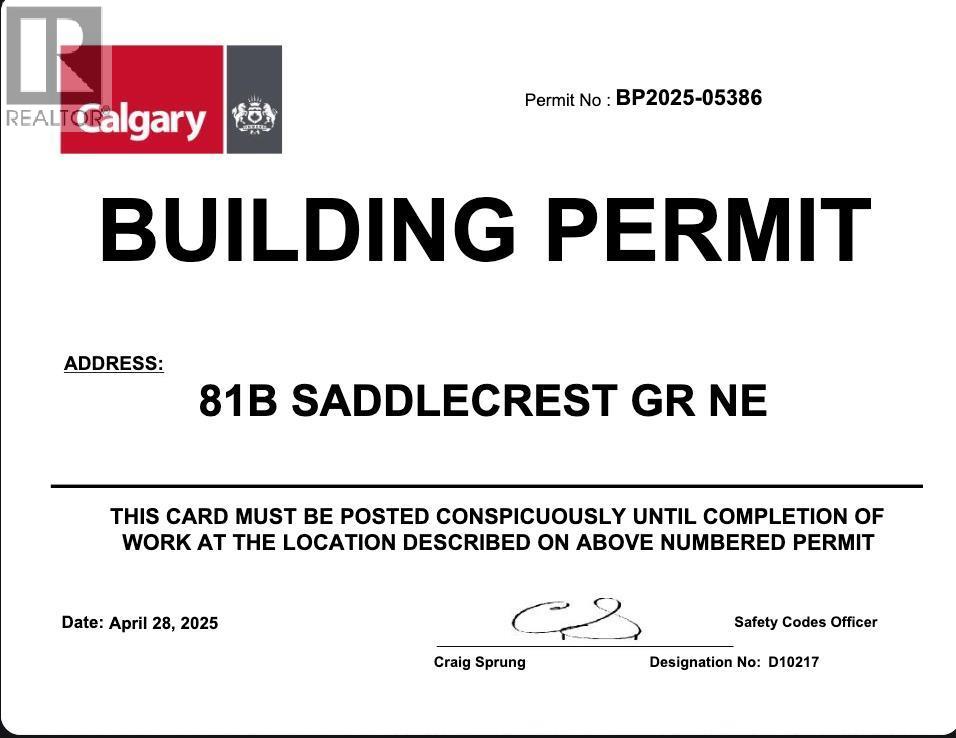 81 Saddlecrest Green Ne, Calgary, Alberta  t3j 5n4 - Photo 3 - A2256352