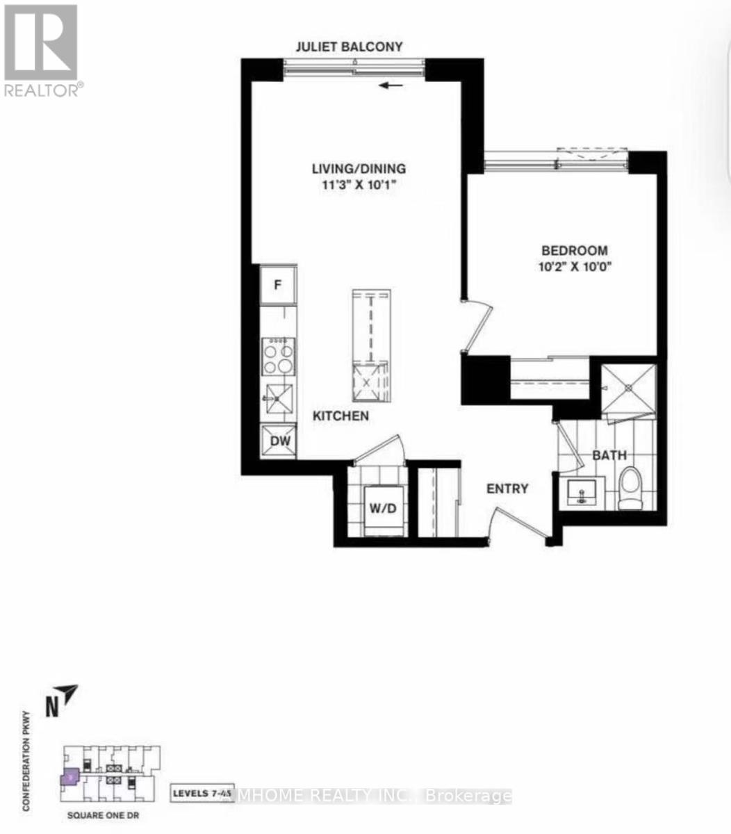 1209 - 395 Square One Drive, Mississauga, Ontario  L5B 0P6 - Photo 14 - W12560942