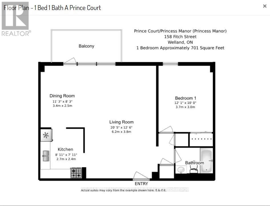 411 - 156 Fitch Street, Welland, Ontario  L3C 4V6 - Photo 14 - X12563398