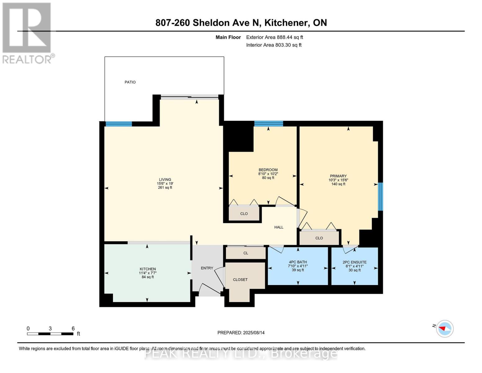 807 - 260 Sheldon Avenue N, Kitchener, Ontario  N2H 6P2 - Photo 5 - X12567264