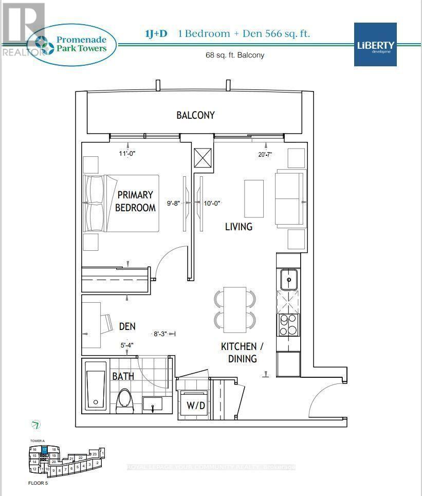 1706 - 30 Upper Mall Way, Vaughan, Ontario  L4J 0L7 - Photo 2 - N12575726