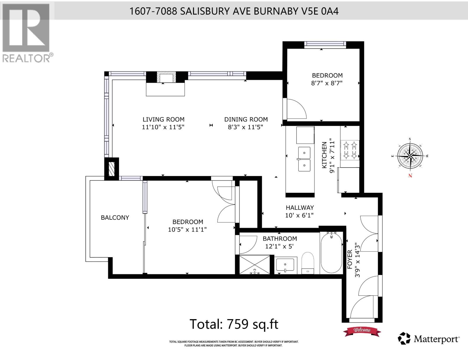 1607 7088 Salisbury Avenue, Burnaby, British Columbia  V5E 0A4 - Photo 26 - R3069736