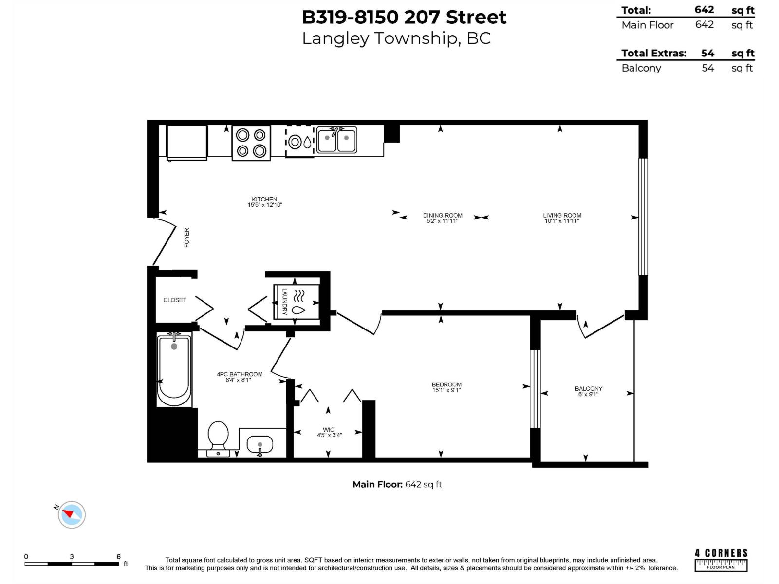 B319 8150 207 Street, Langley, British Columbia  V2Y 4J2 - Photo 14 - R3070182