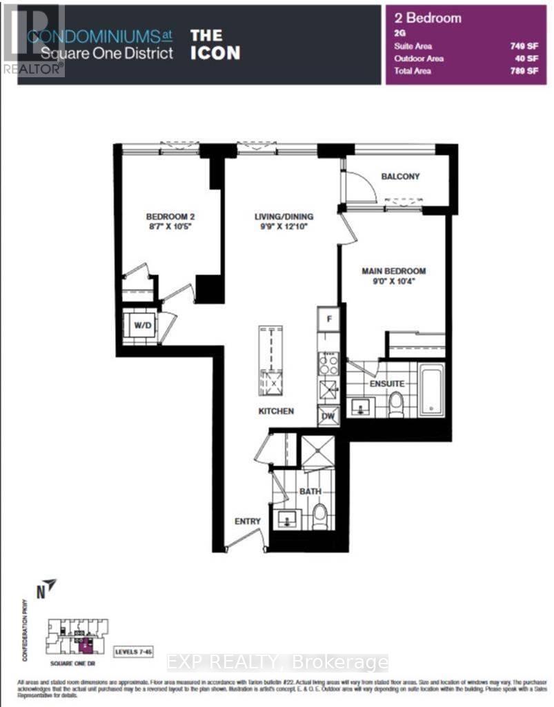 2105 - 395 Square One Drive, Mississauga, Ontario L5B 0P6 - Photo 33 - W12580506