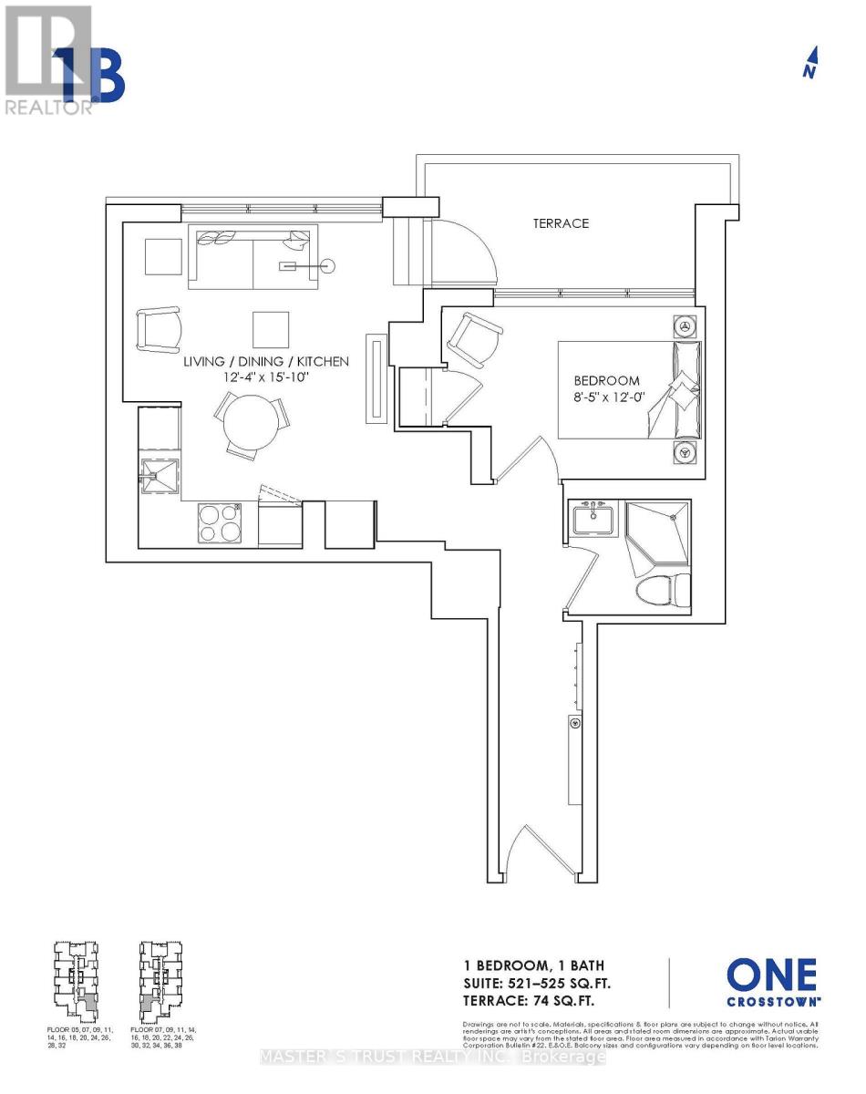 1220 - 1 Quarrington Lane, Toronto, Ontario  M3C 0S4 - Photo 5 - C12587368