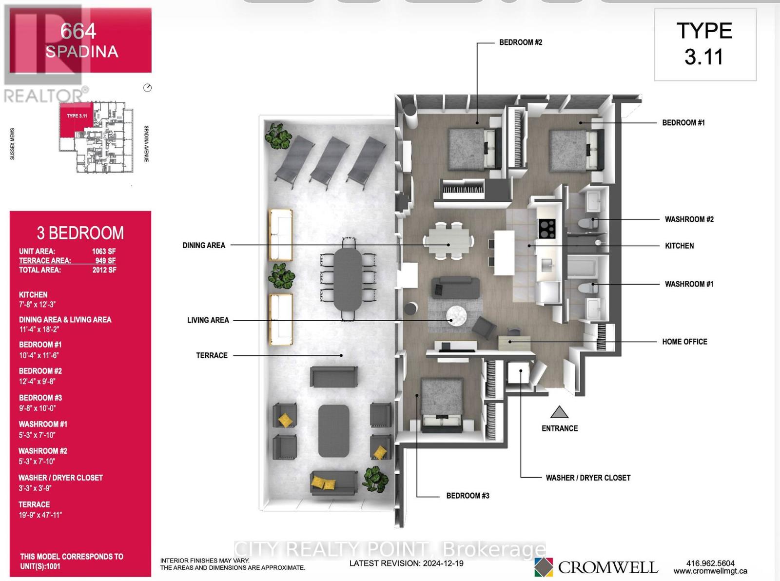 1001 - 664 Spadina Avenue, Toronto, Ontario  M5S 2H7 - Photo 15 - C12588234