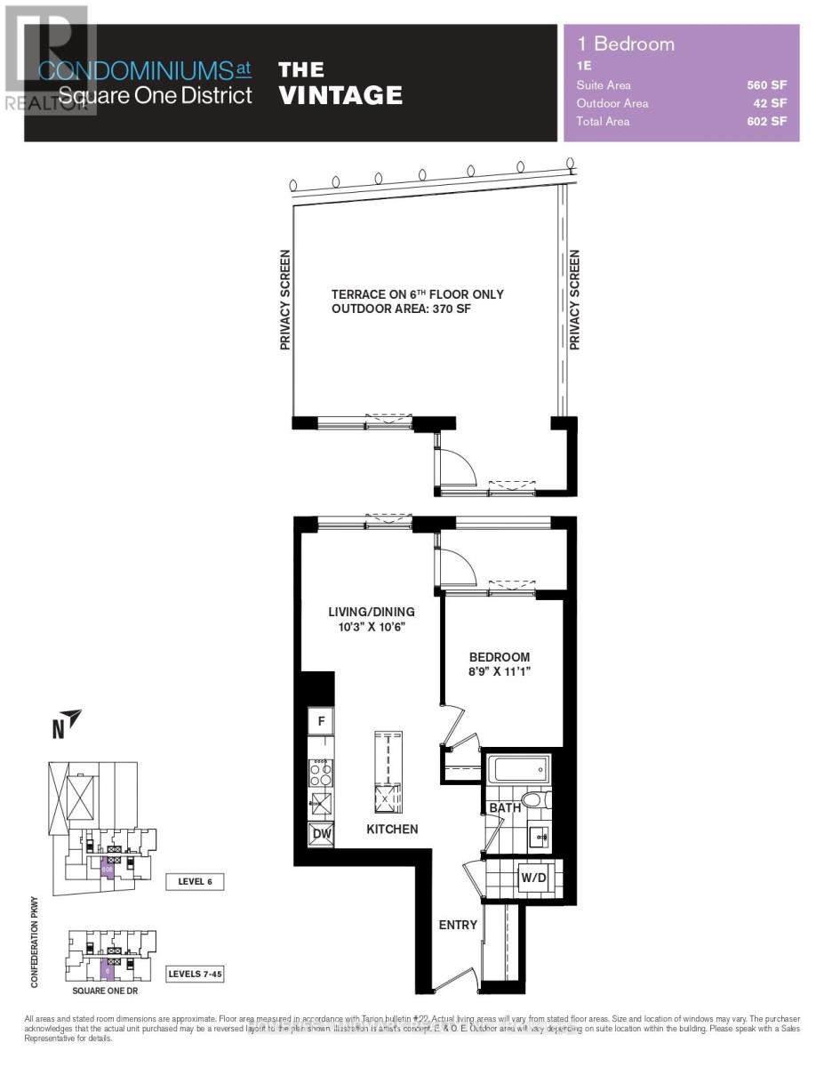 3606 - 395 Square One Drive, Mississauga, Ontario  L5B 0P6 - Photo 14 - W12588280