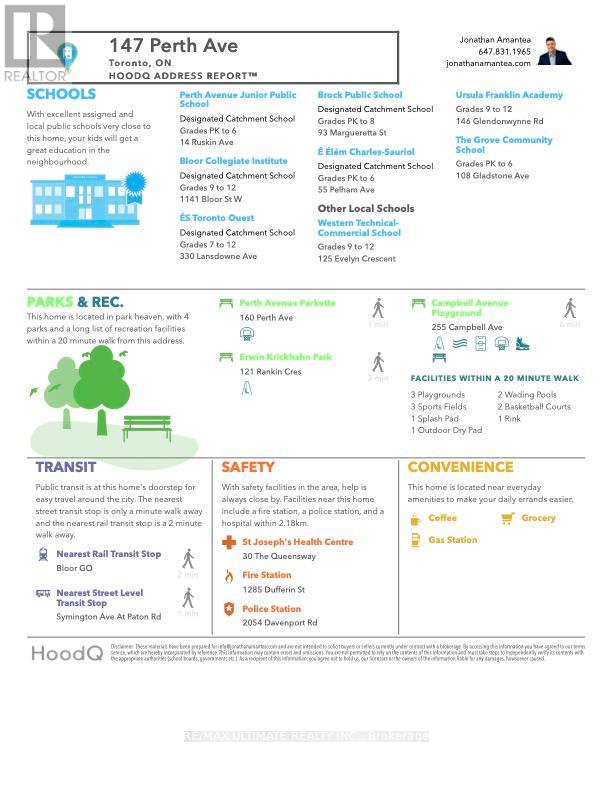 Main - 147 Perth Avenue, Toronto, Ontario  M6P 3X2 - Photo 24 - W12589190