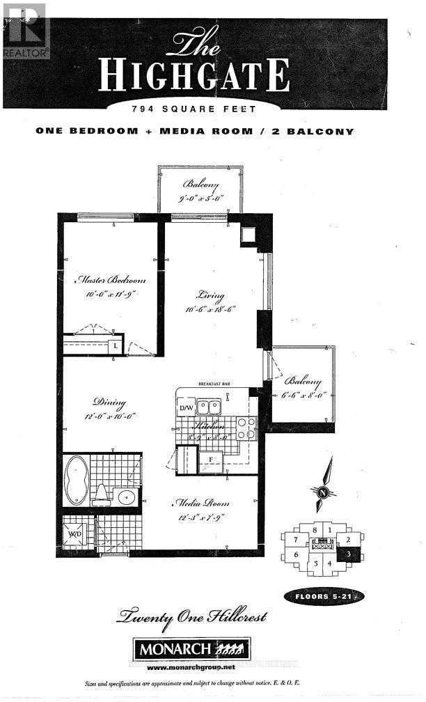 1703 - 21 Hillcrest Avenue, Toronto, Ontario  M2N 7K2 - Photo 11 - C12590728