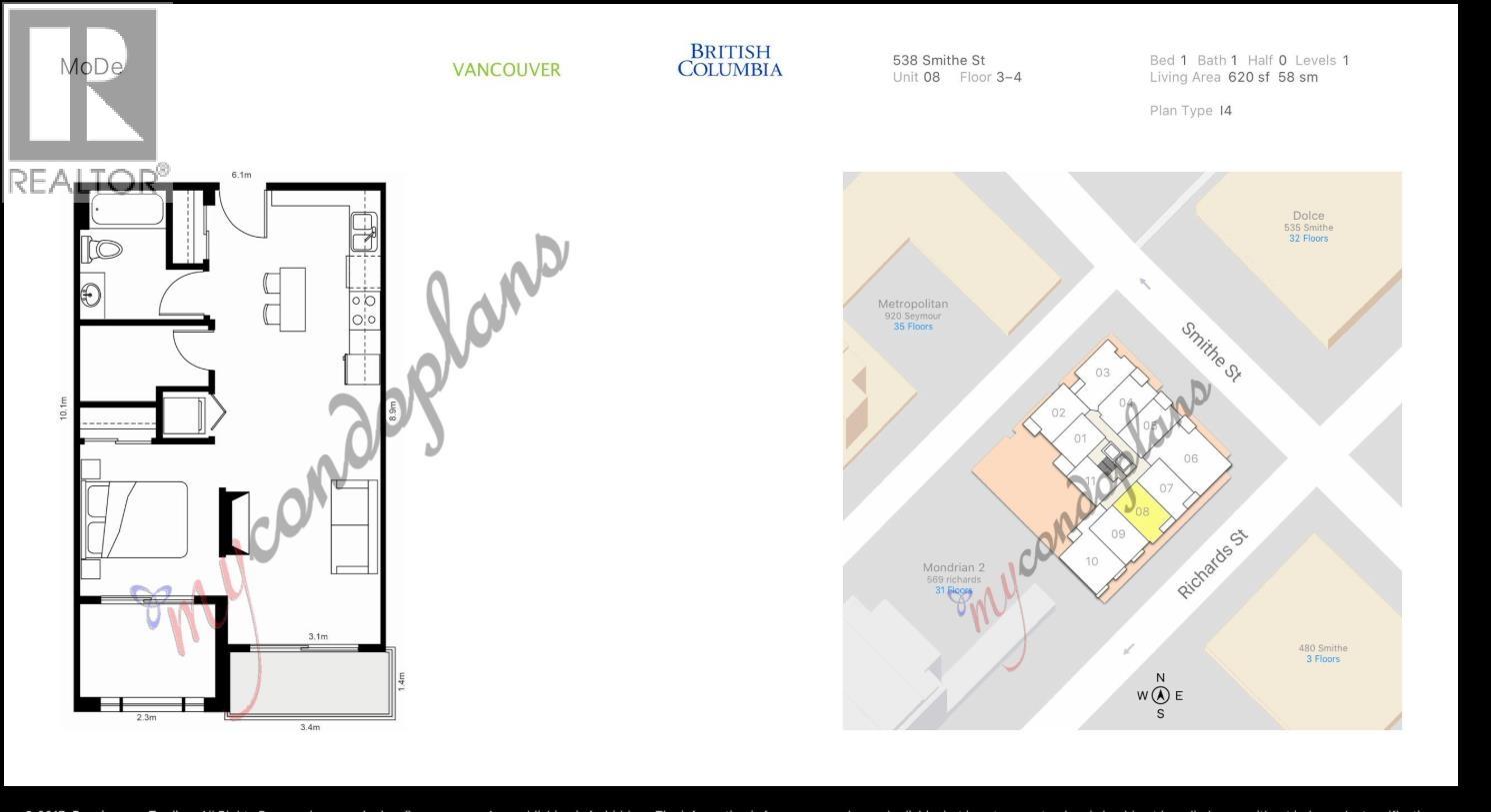 408 538 Smithe St, Vancouver, British Columbia  V6B 0A6 - Photo 2 - R3071215