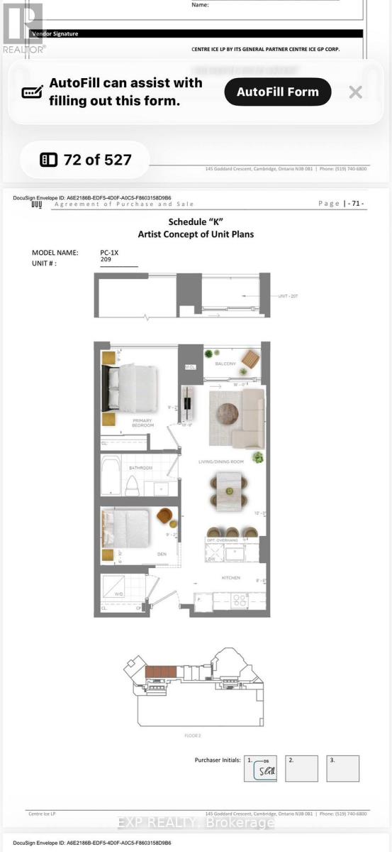 209 - 25 Wellingtont Street S, Kitchener, Ontario  N2G 0G5 - Photo 12 - X12595398