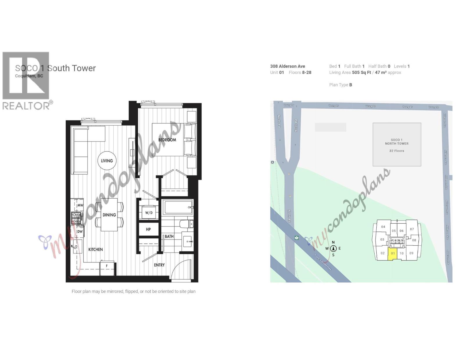 2101 308 Alderson Avenue, Coquitlam, British Columbia  V3K 0J2 - Photo 2 - R3071552