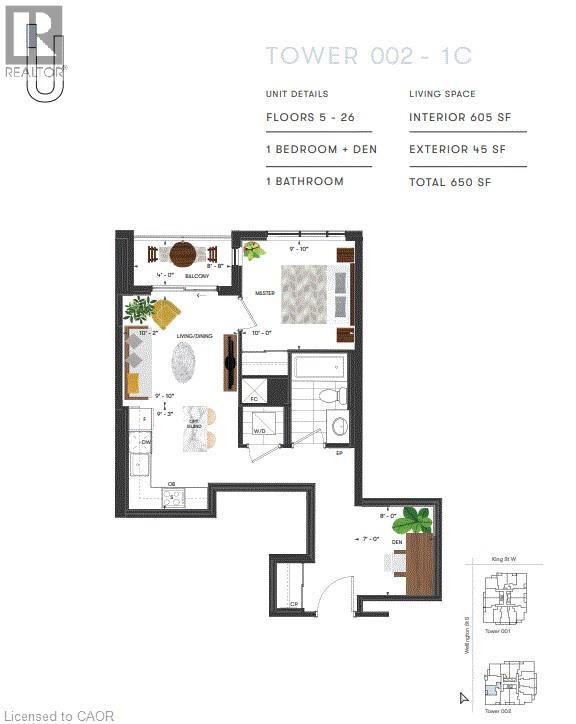 15 Wellington Street S Unit# 1710, Kitchener, Ontario  N2G 0E3 - Photo 4 - 40792132