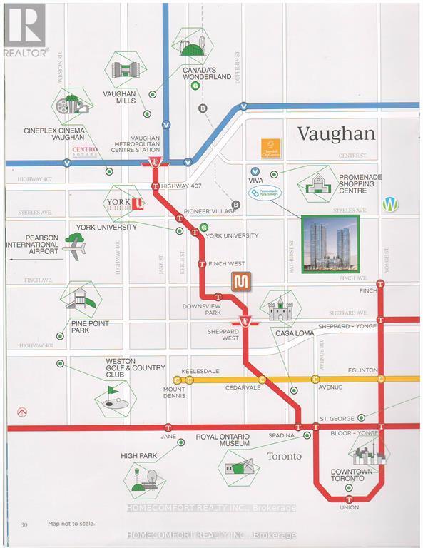 3302 - 30 Upper Mall Way, Vaughan, Ontario  L4J 0L7 - Photo 2 - N12611626