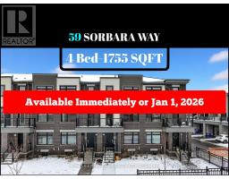 59 SORBARA WAY, Whitby, Ontario