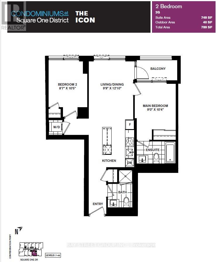 3405 - 395 Square One Drive, Mississauga, Ontario  L5B 0P6 - Photo 3 - W12615916