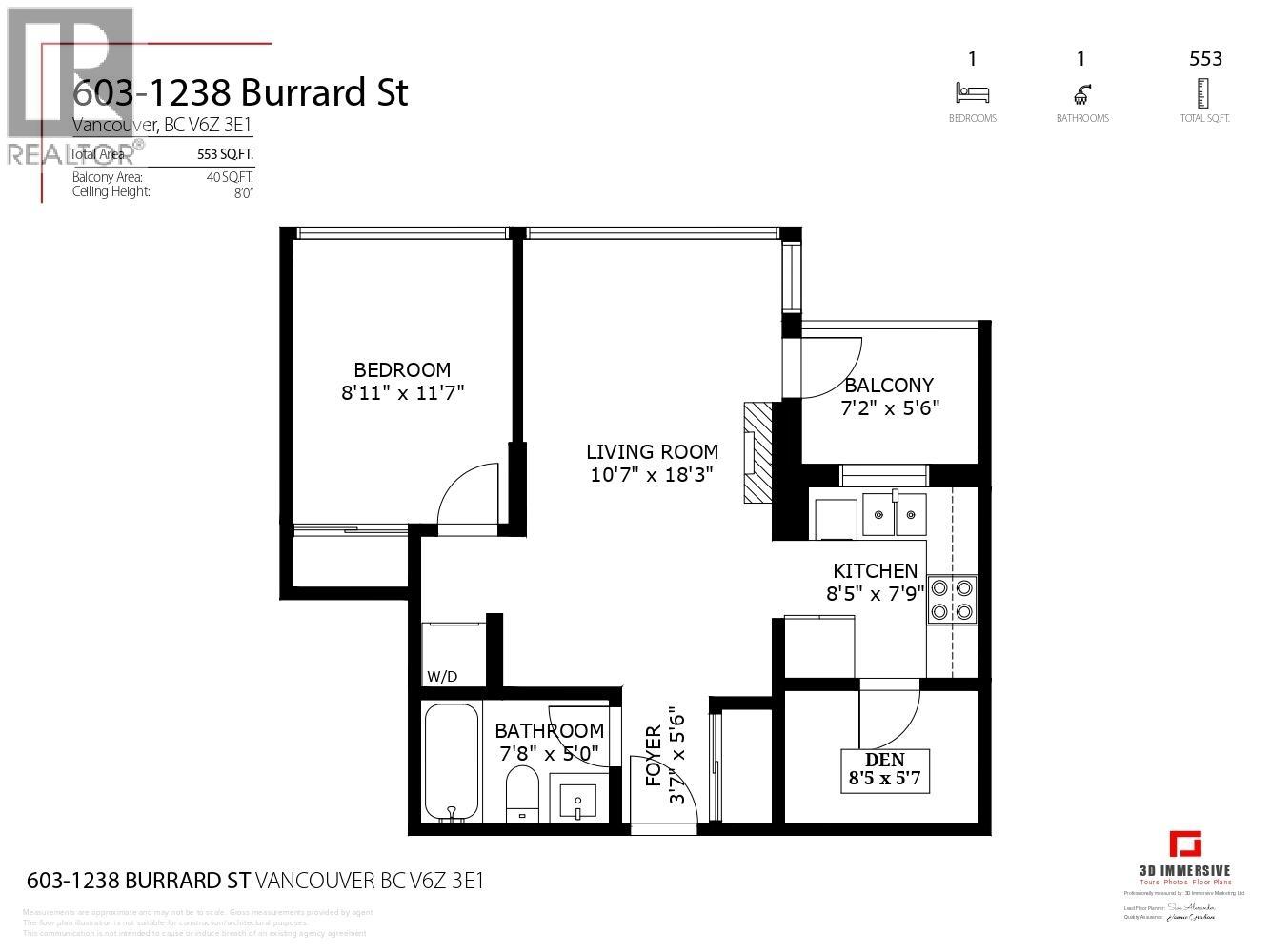 603 1238 Burrard Street, Vancouver, British Columbia  V6Z 3E1 - Photo 28 - R3073309