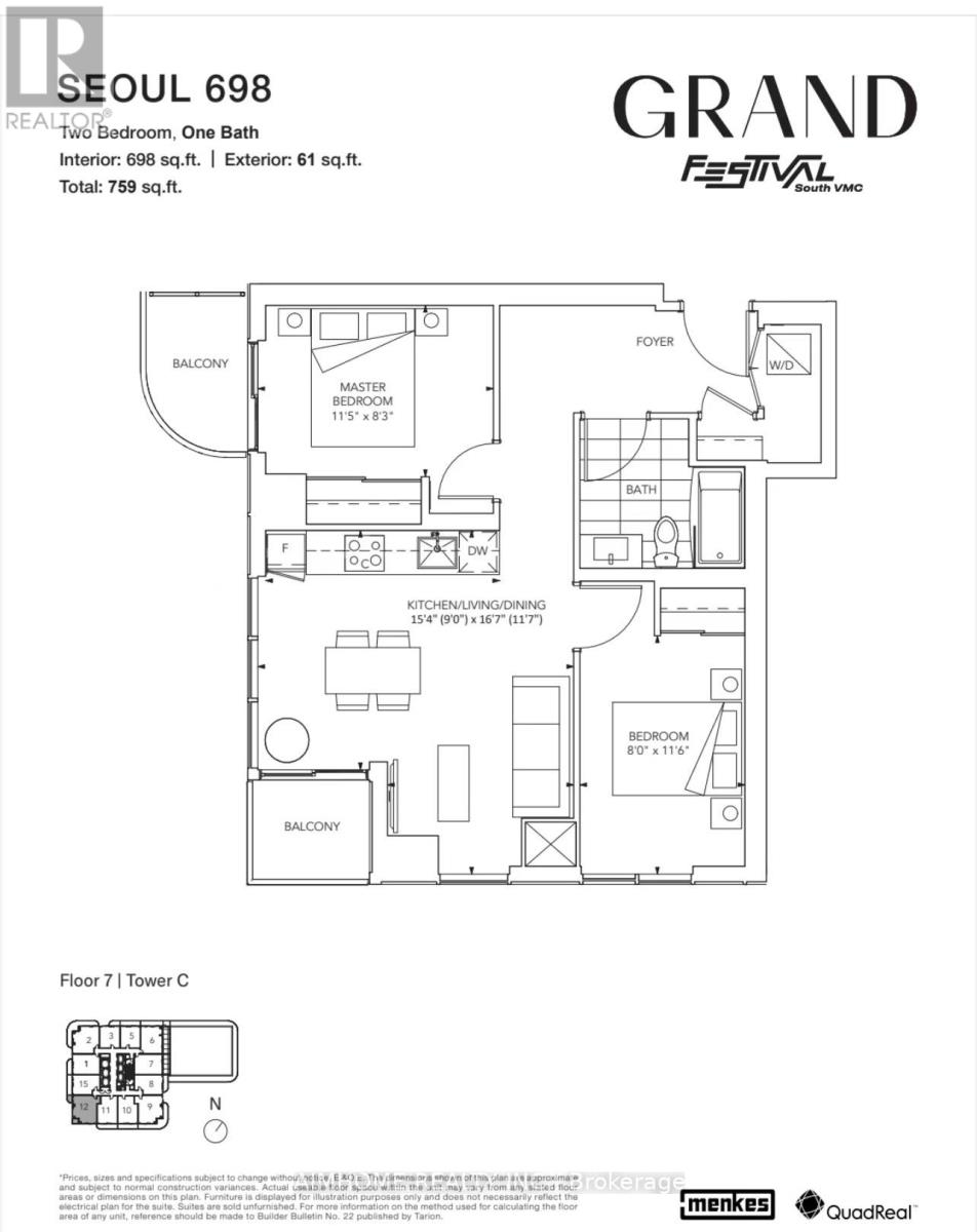 3612 - 8 Interchange Way, Vaughan, Ontario  L4K 5Z7 - Photo 3 - N12626716