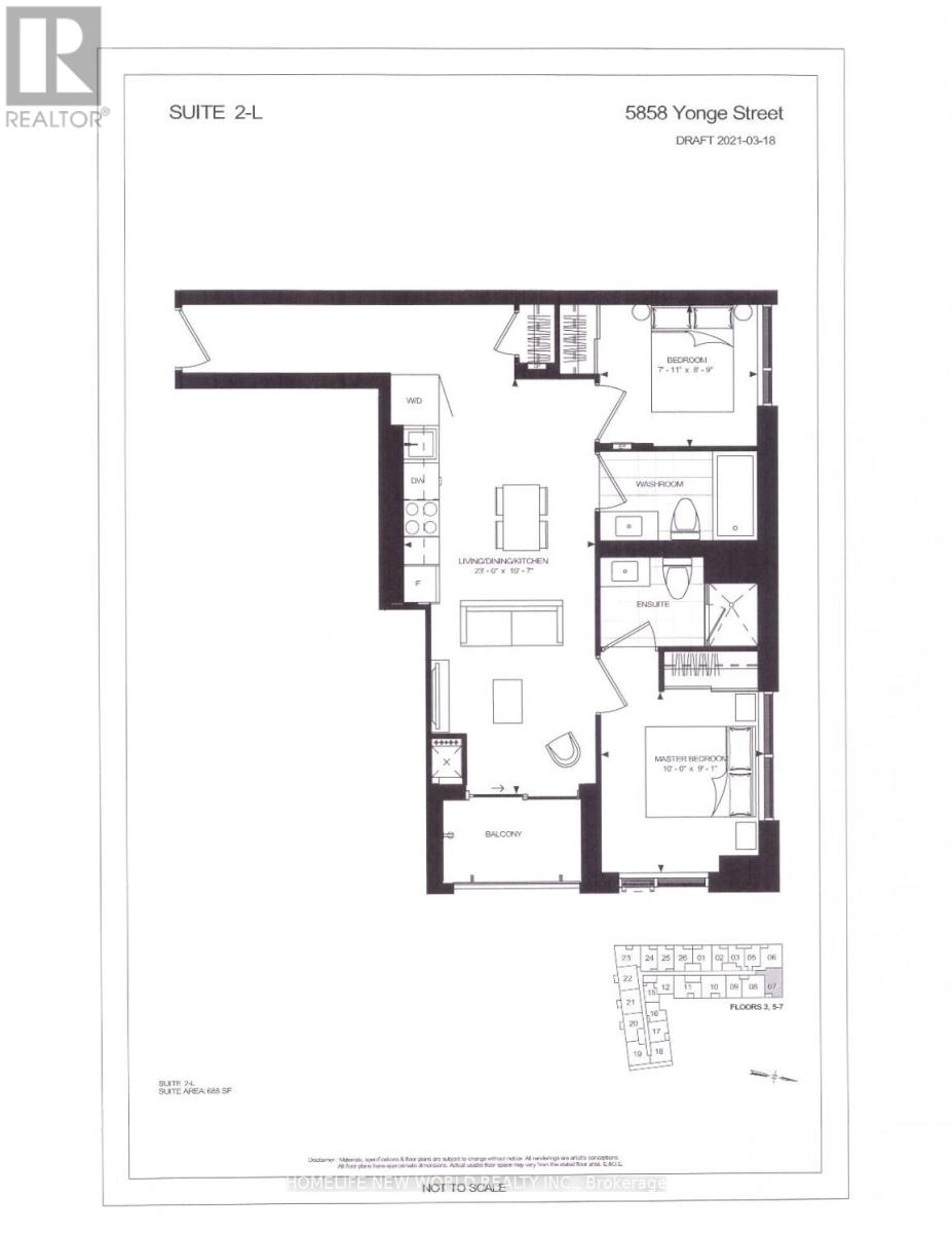 607 - 5858 Yonge Street, Toronto (Newtonbrook West), Ontario  M2M 3T3 - Photo 4 - C12627734