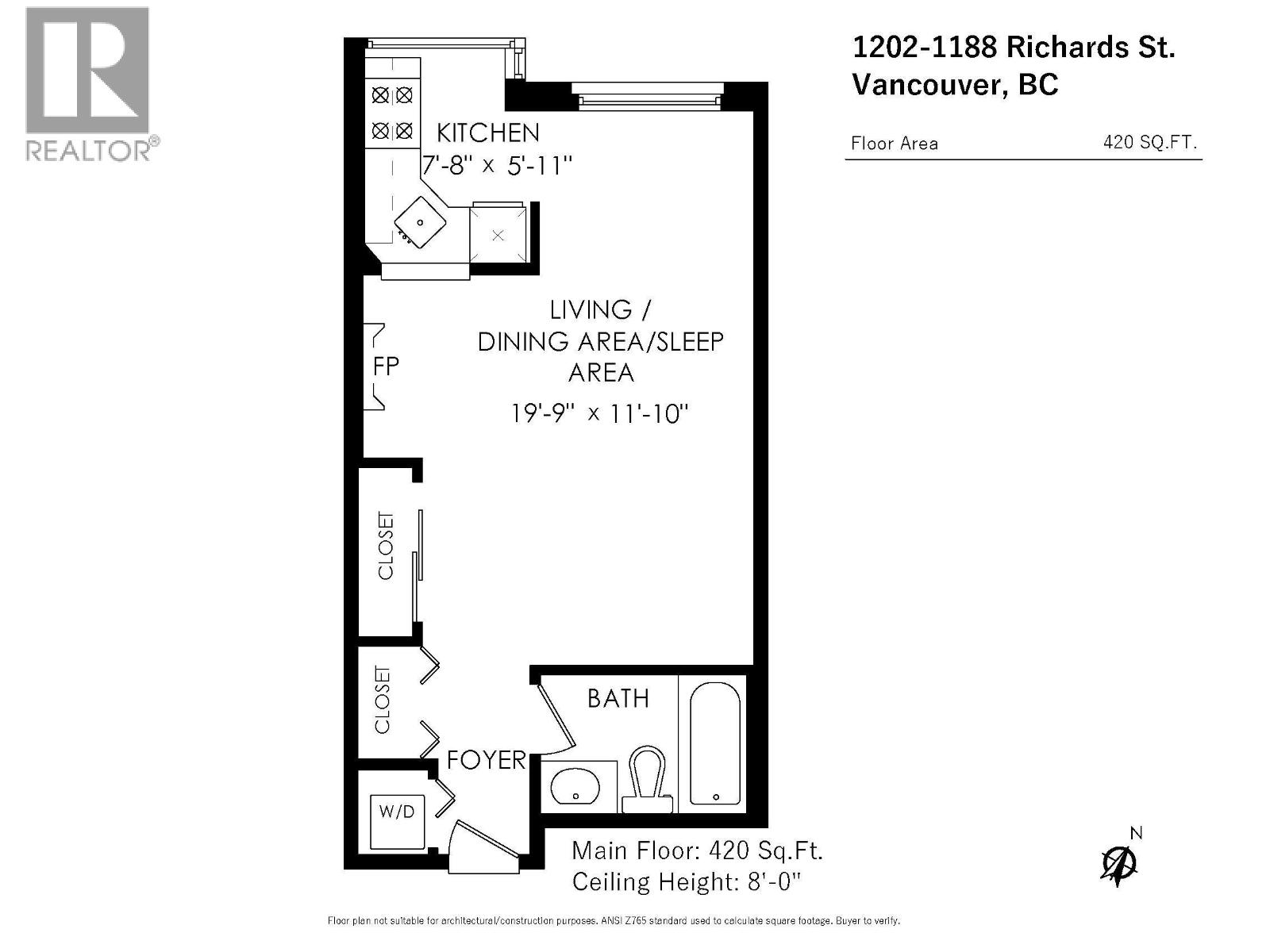 1202 1188 Richards Street, Vancouver, British Columbia  V6B 3E6 - Photo 19 - R3072952