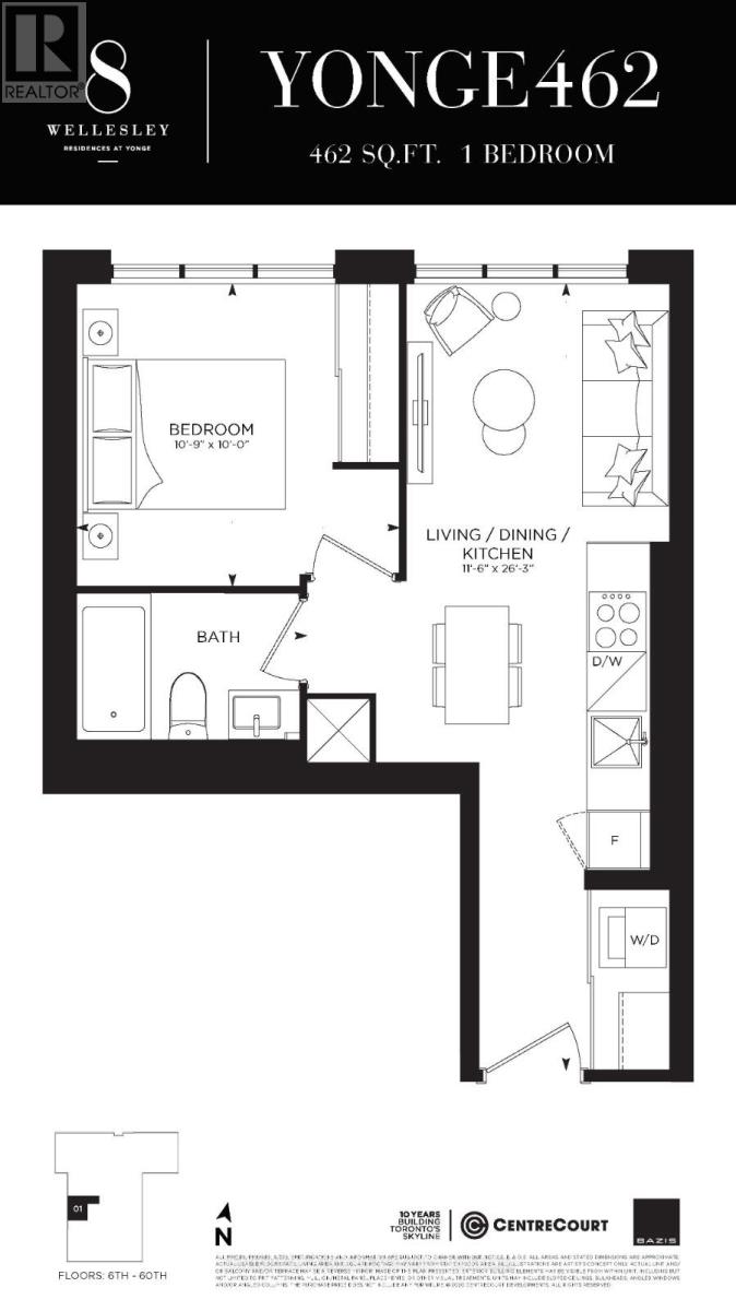2501 - 8 Wellesley Street W, Toronto, Ontario  M4Y 0J5 - Photo 8 - C12630666