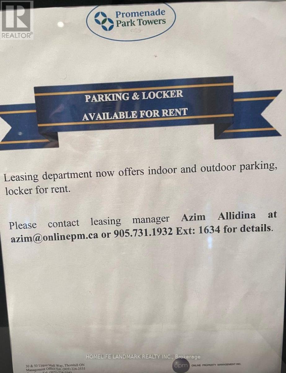 A1003 - 30 Upper Mall Way, Vaughan (Brownridge), Ontario  L4J 0L7 - Photo 12 - N12637790