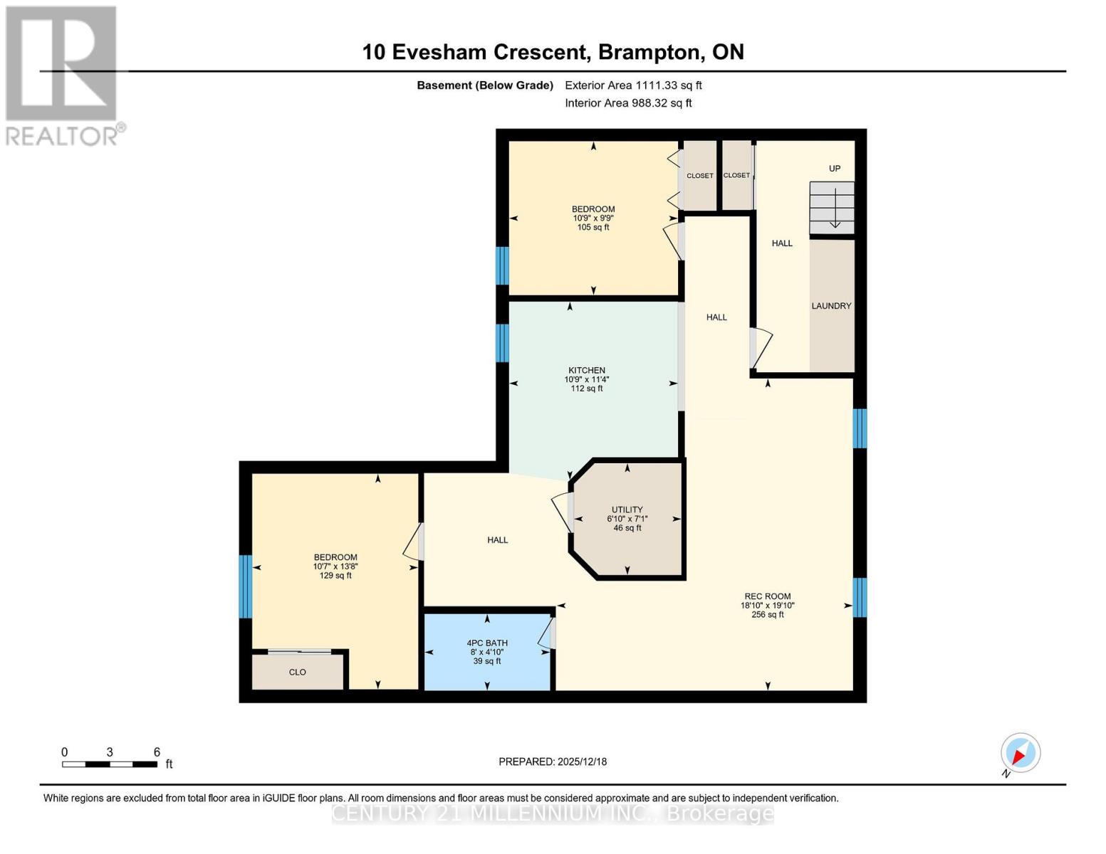 10 Evesham Crescent, Brampton, Ontario  L6T 3M3 - Photo 44 - W12641798