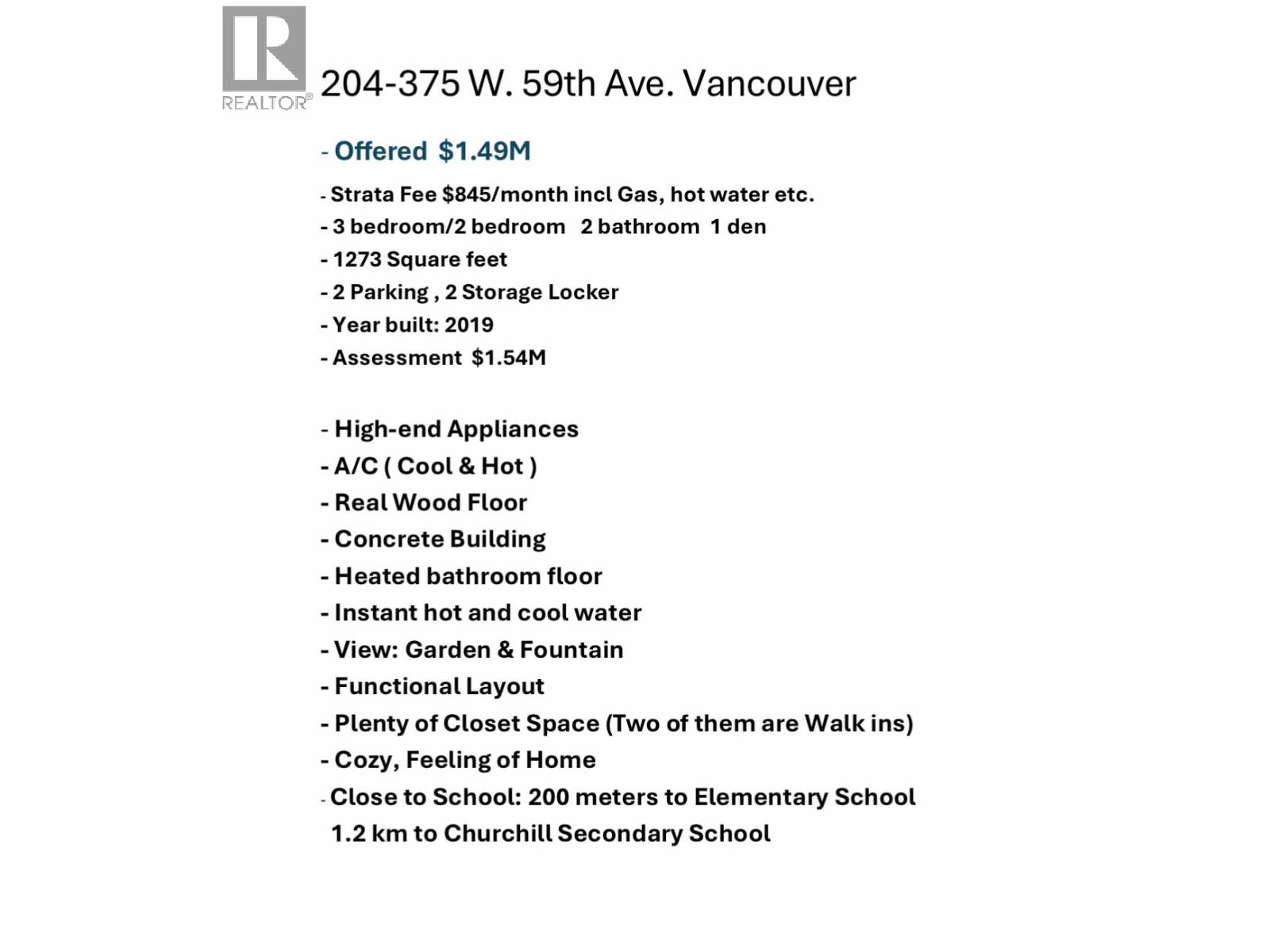 204 375 W 59th Avenue, Vancouver, British Columbia  V5X 0J4 - Photo 14 - R3035220