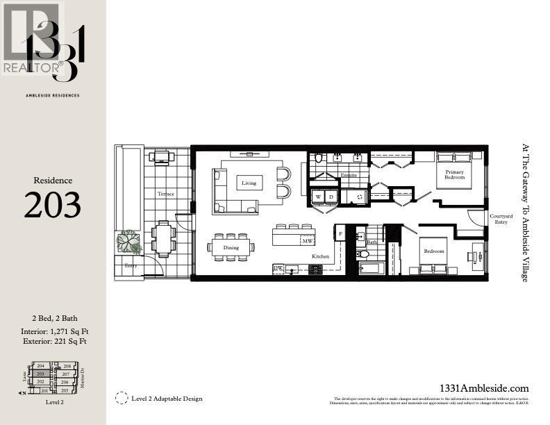 203 1331 Marine Drive, West Vancouver, British Columbia  V7T 1B6 - Photo 13 - R3074681