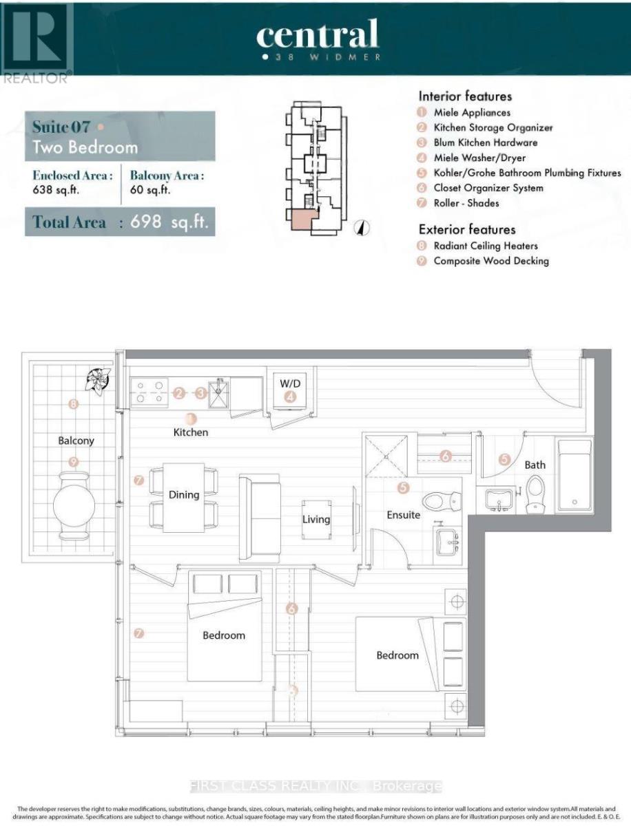 1907 - 38 Widmer Street, Toronto, Ontario  M5V 0P7 - Photo 18 - C12647350