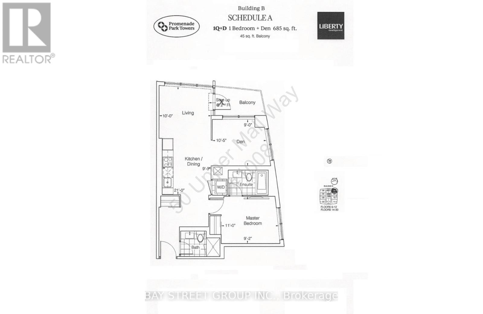 1008 - 50 Upper Mall Way, Vaughan, Ontario  L4J 0L8 - Photo 16 - N12647406